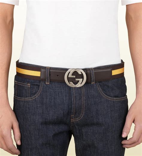 gucci belt men flannels|men's gucci belt interlocking g's.